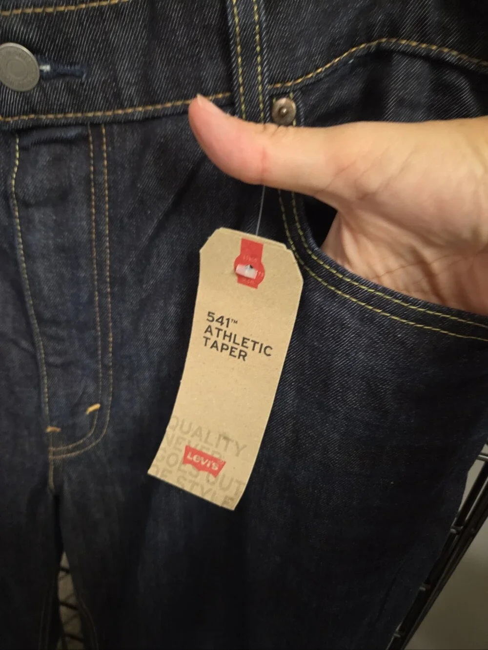 Levi's Jeans Men's 38x32 Athletic Fit Taper 541 Stretch  Blue